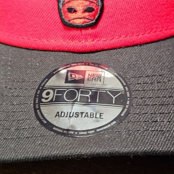 Chicago Bulls New Era Dad Hat Cap Red Black 9Forty NBA Jordan Pippen Rodman New - Picture 5 of 12